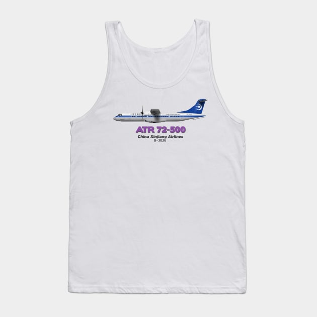 Avions de Transport Régional 72-500 - China Xinjiang Airlines Tank Top by TheArtofFlying